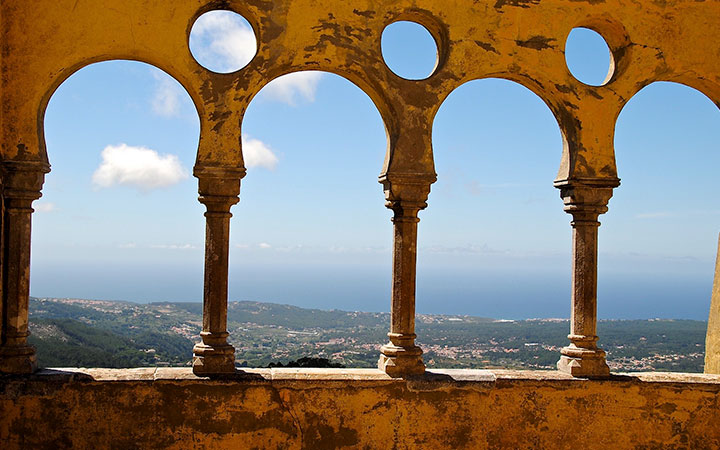 Sintra Palácio Nacional da Pena. Tour del Portogallo e Santiago de Compostela Perusia Viaggi