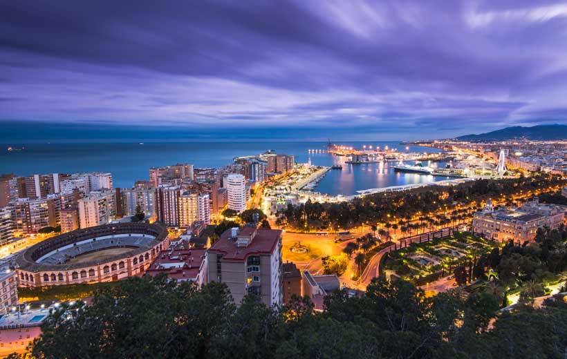 Itinerario Tour Andalusia in 8 giorni con volo incluso. Prima tappa Malaga