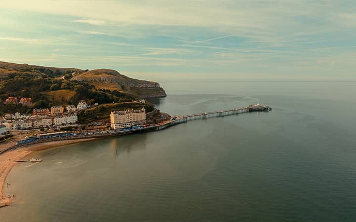 Lungomare di North Shore Beach a Llandudno cittadina del Galles - Gran Tour Inghilterra e Galles 9 giorni volo incluso