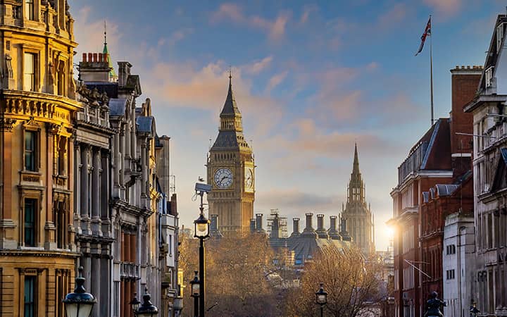 Skyline di Londra con il Big Ben e il Parlamento - Gran Tour Inghilterra e Galles 9 giorni volo incluso