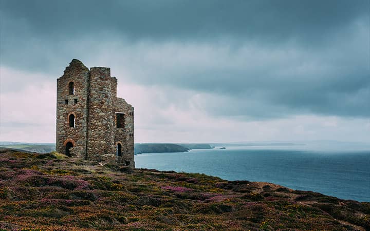 Wheal Coates St Agnes, ruderi dell'antica miniera di stagno - Tour Cornovaglia e Inghilterra del sud 8 giorni